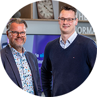 Jan Westerink en Bob Kramers - Managers Mobiel Klantteam SNS